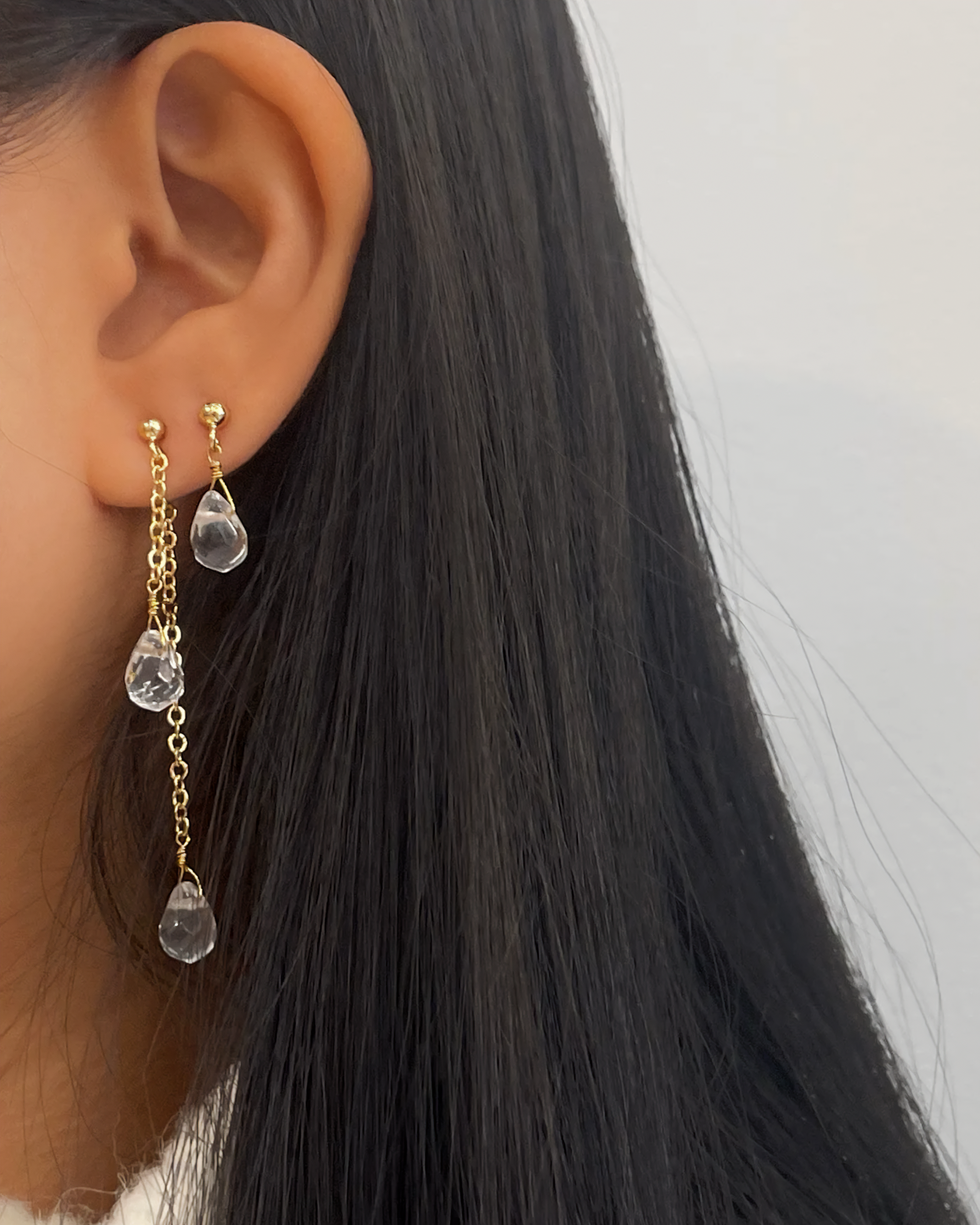 ASYMETRIE CRISTAL EARRING