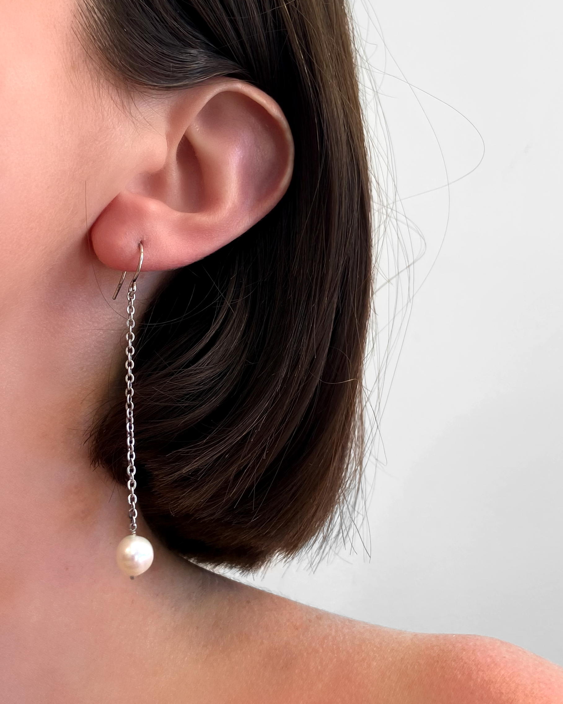 BOUCLES CHAINE PERLE