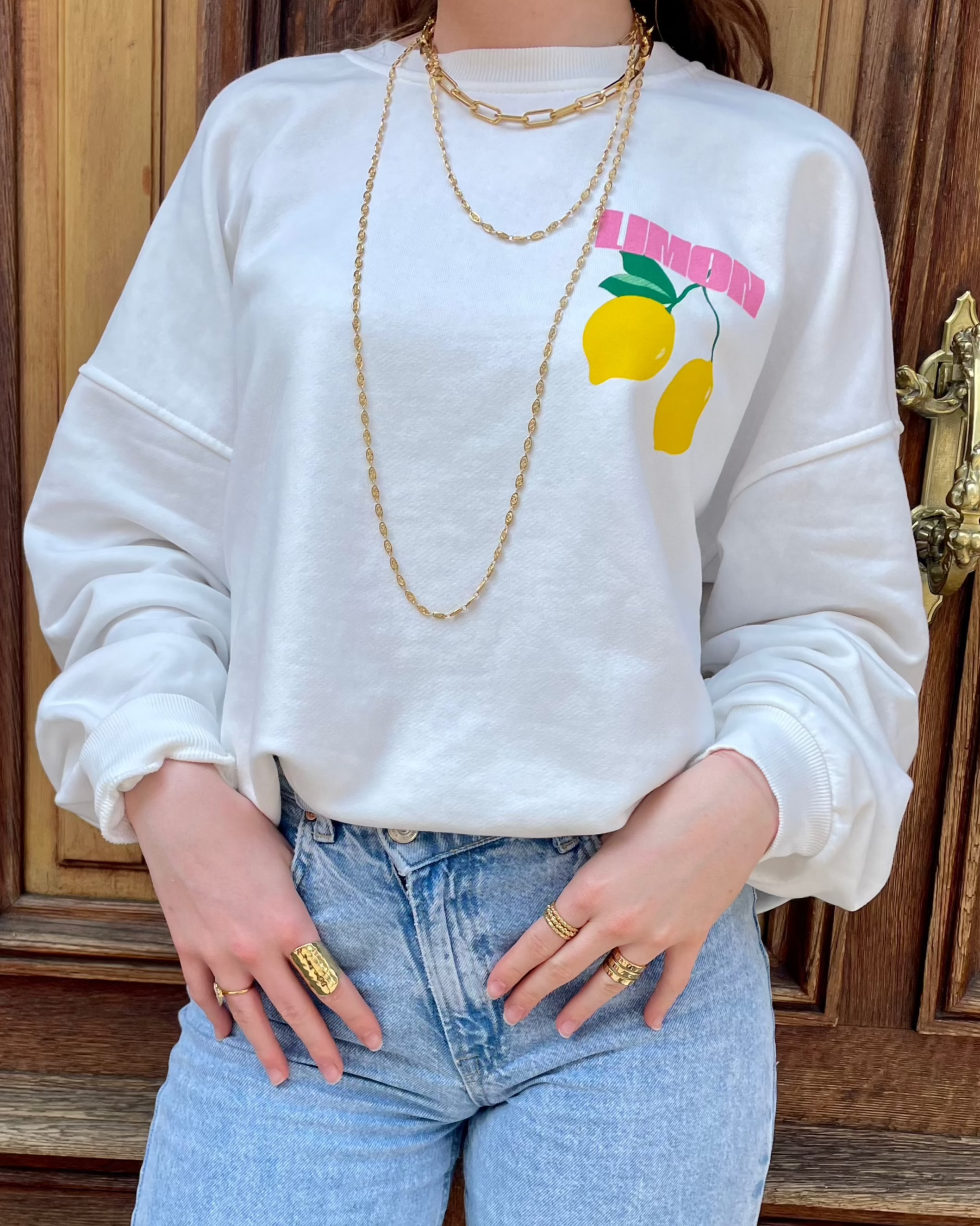 SWEAT SHIRT CITRON