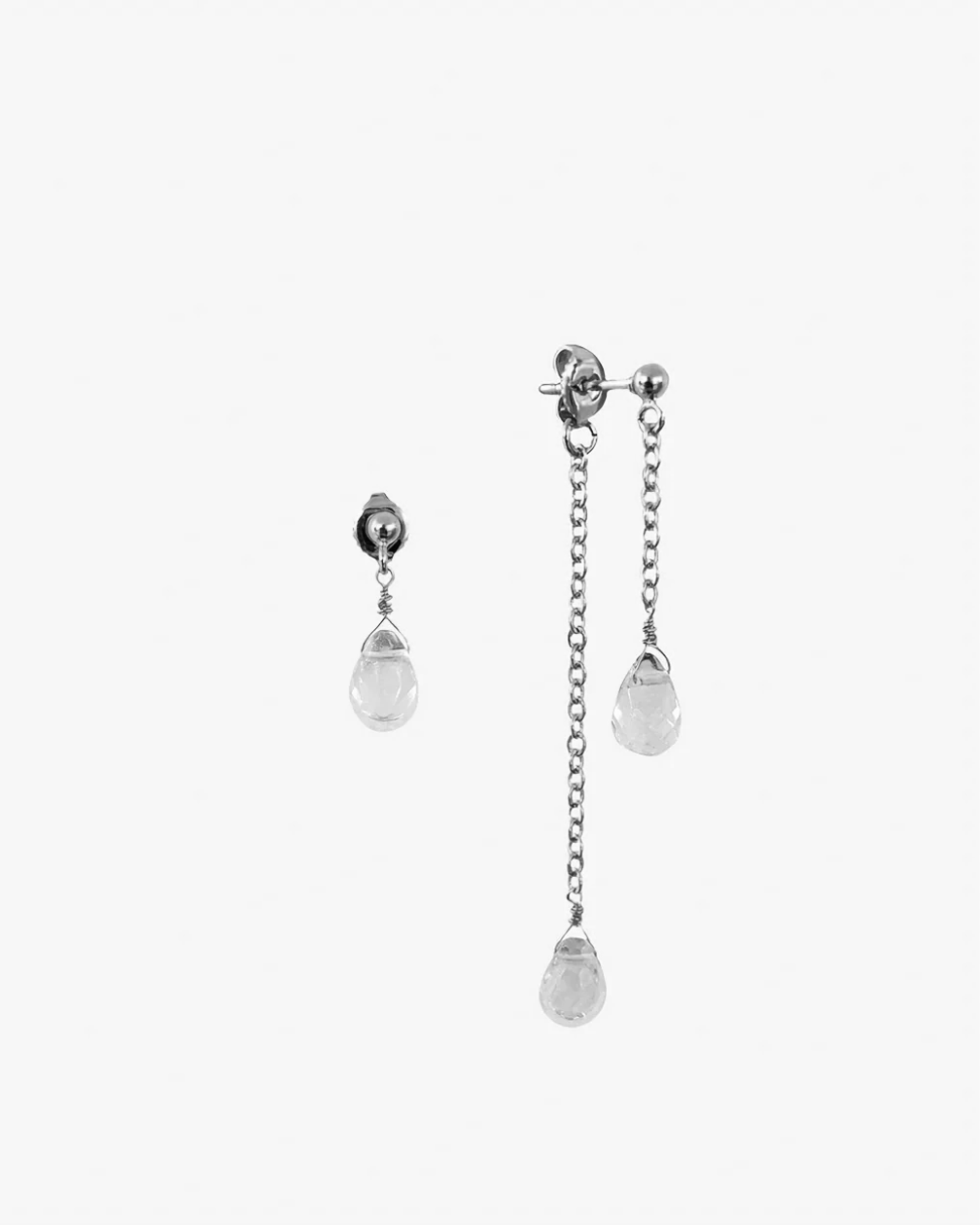 CRYSTAL ASYMETRIE EARRINGS