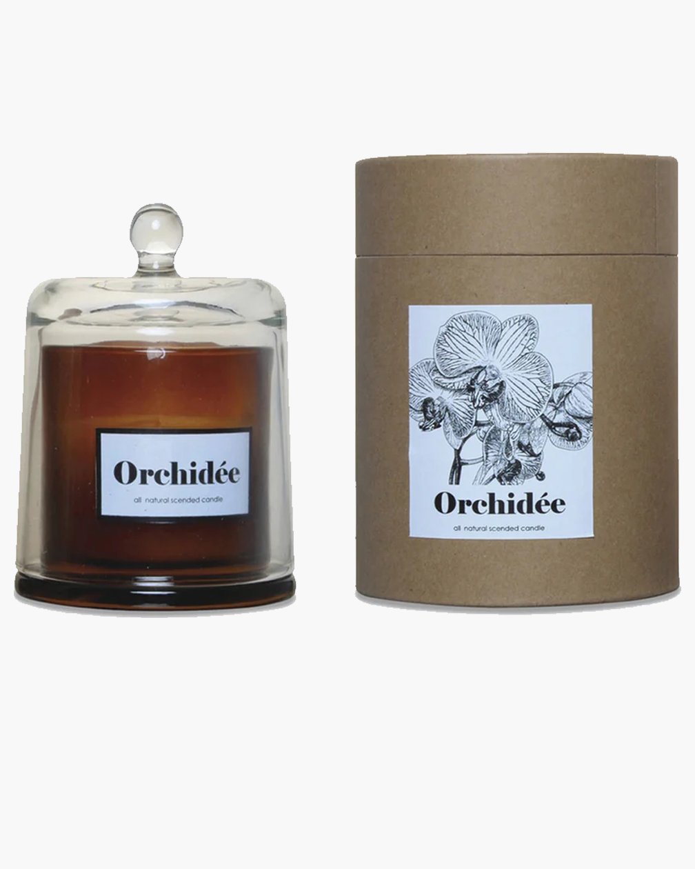 GM AMBER BELL CANDLE WHITE ORCHID
