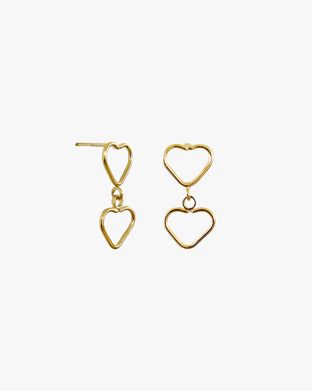 DOUBLE HEART EARRINGS