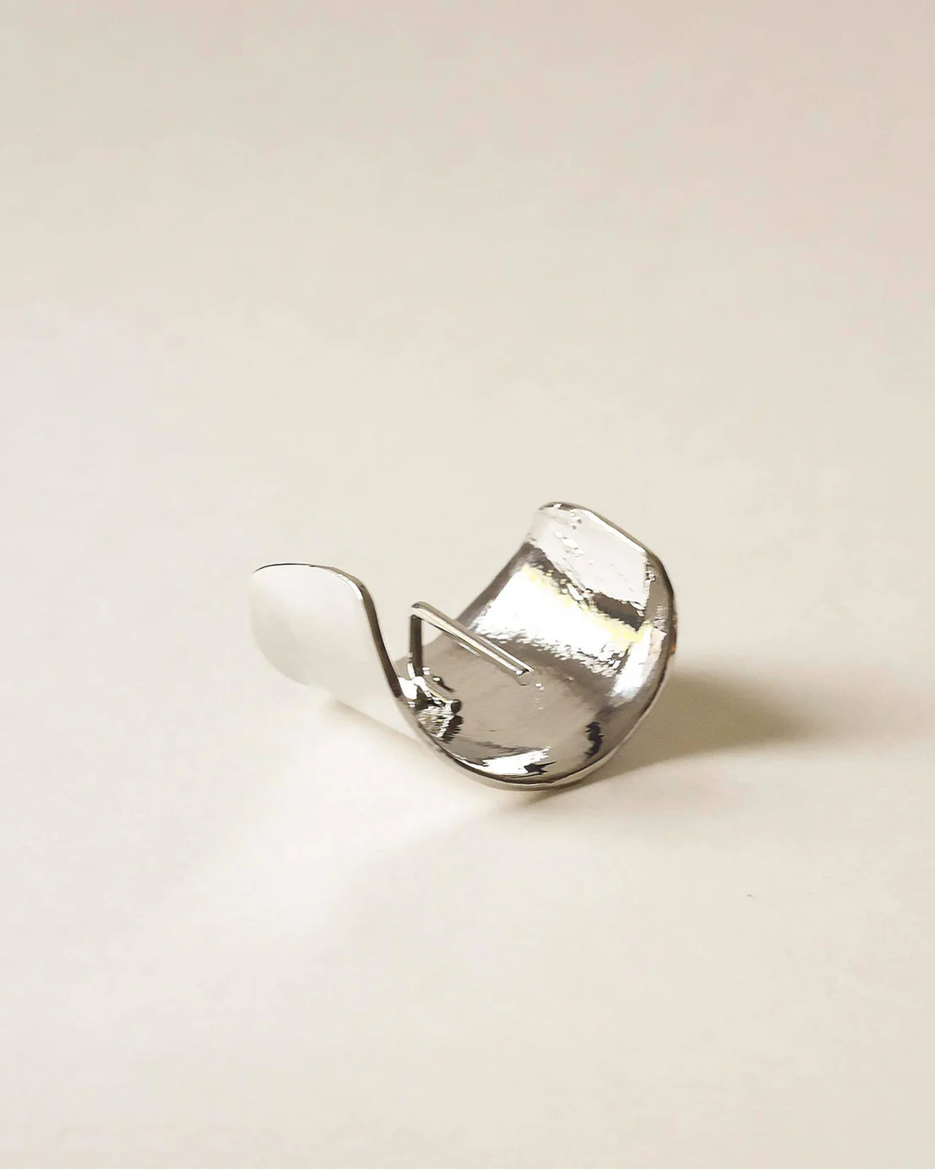 MANCHETTE QUEUE DE CHEVAL ARGENT
