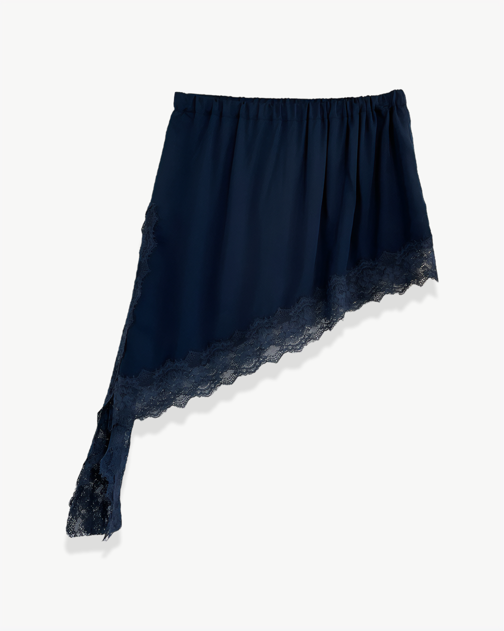 MINI JUPE SATIN DENTELLE