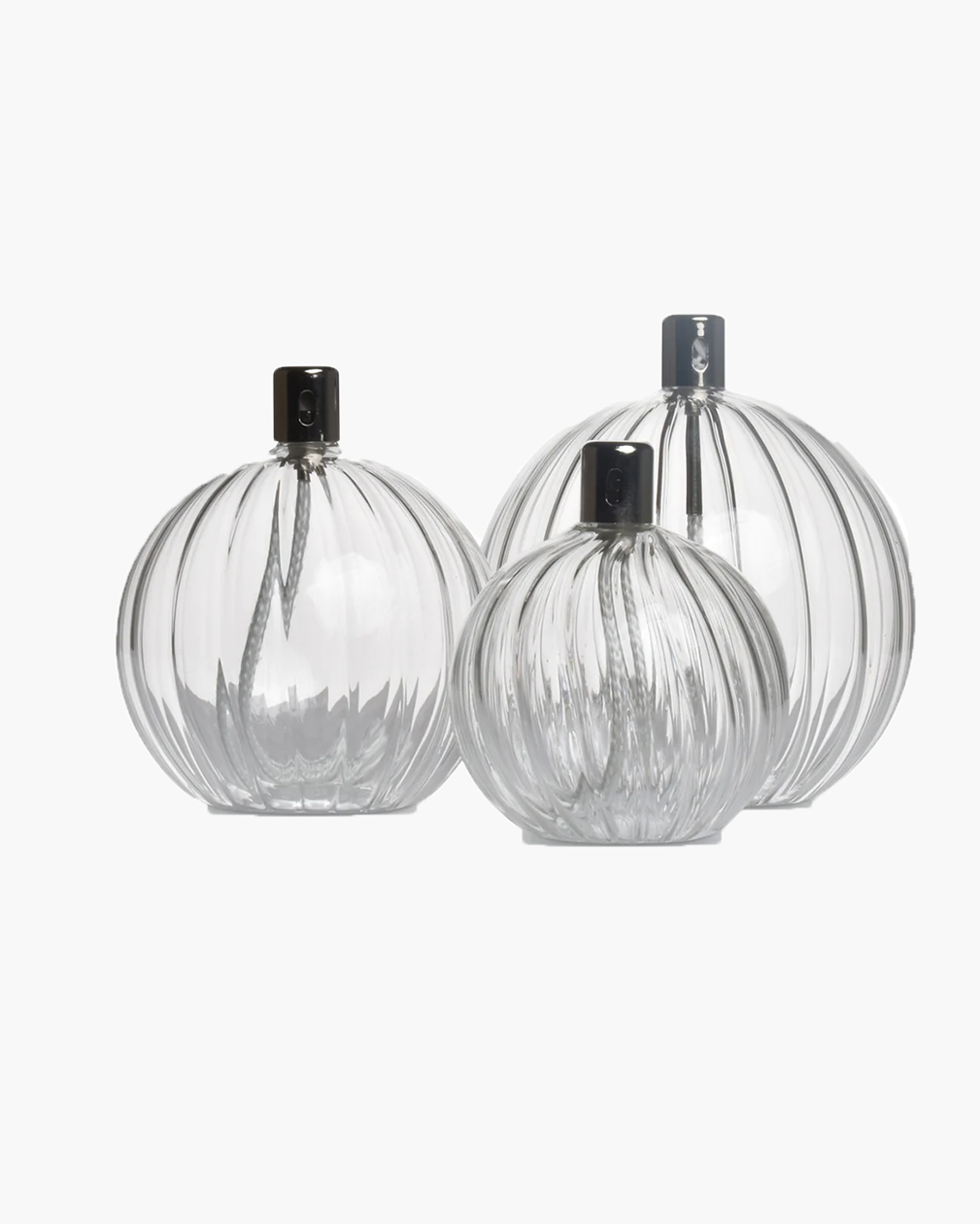 LAMPE A HUILE SPHERE EN VERRE GM