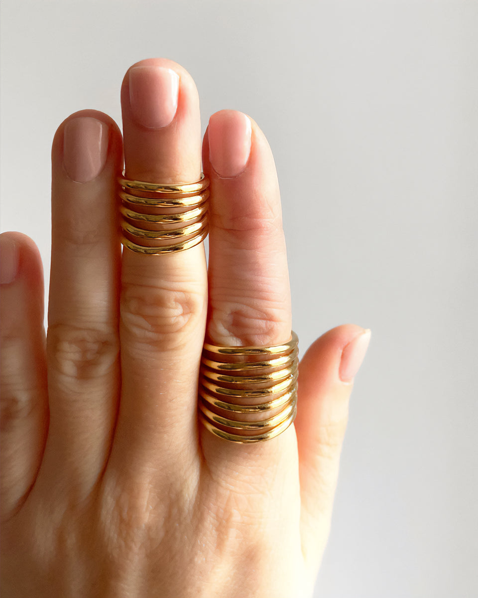 5 HOOPS MIDI RING