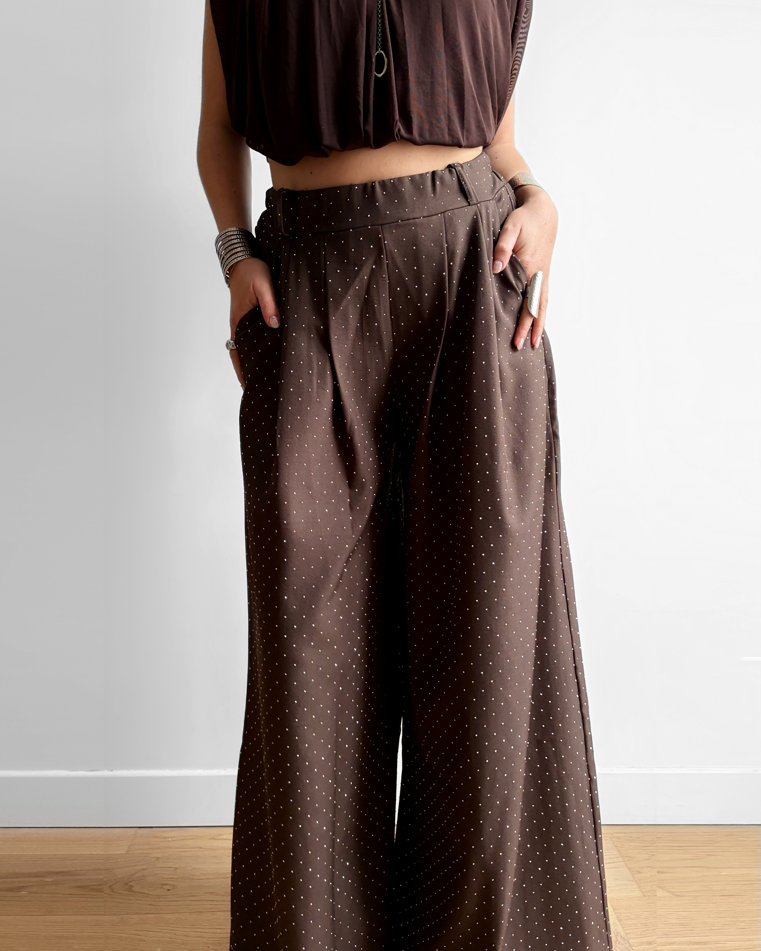PANTALON CHIC STRASS