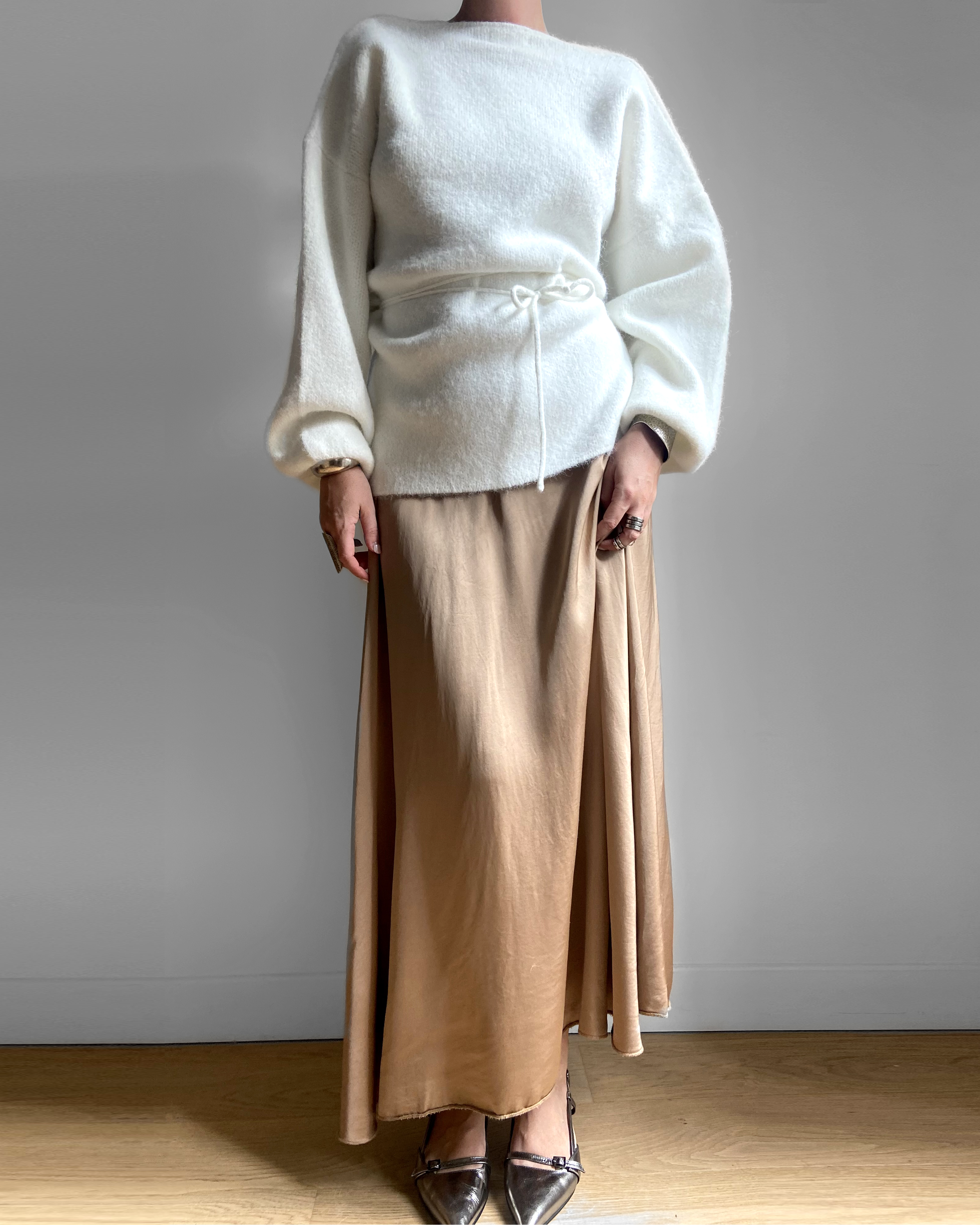 SATIN SKIRT
