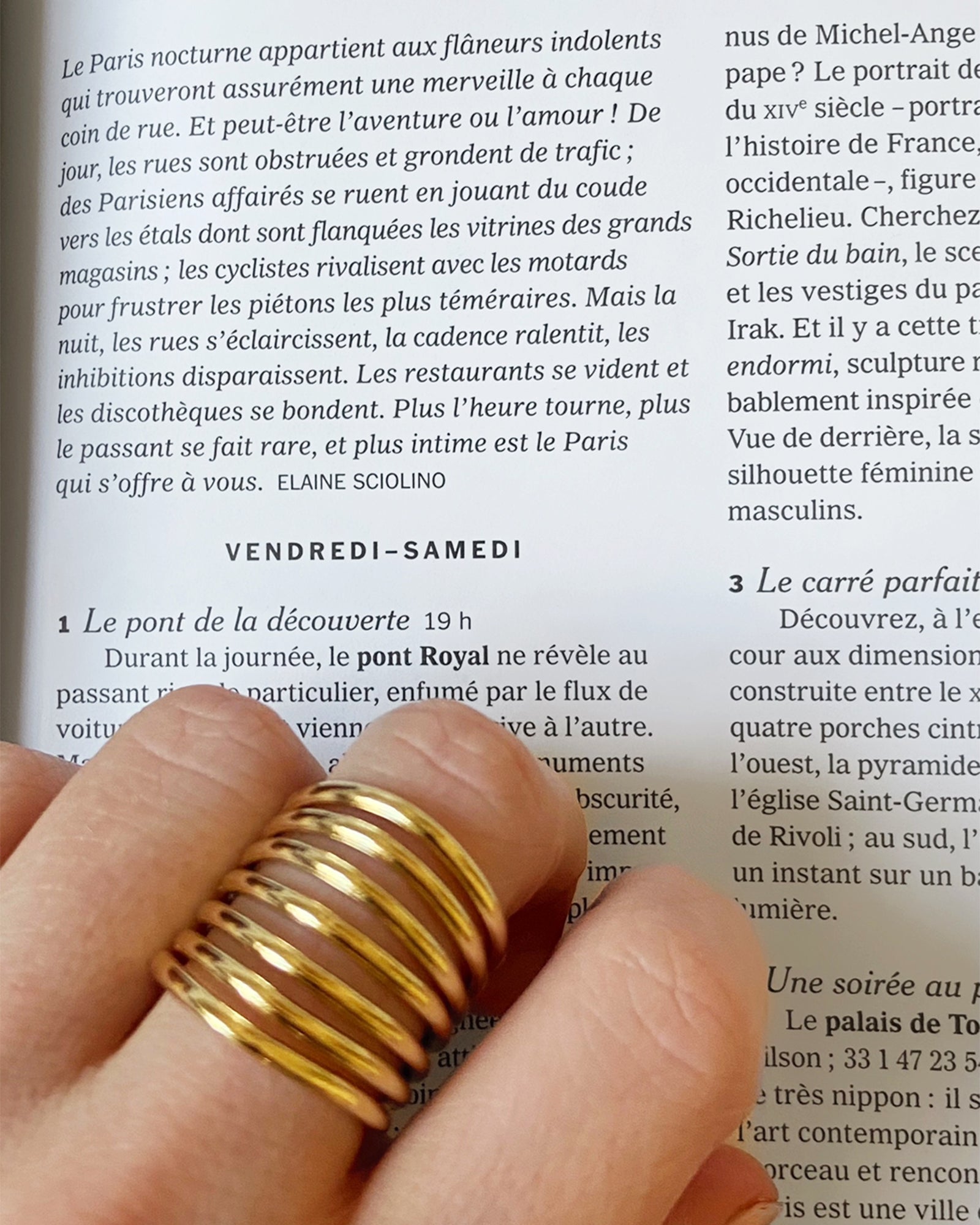 BAGUE 7 HOOPS
