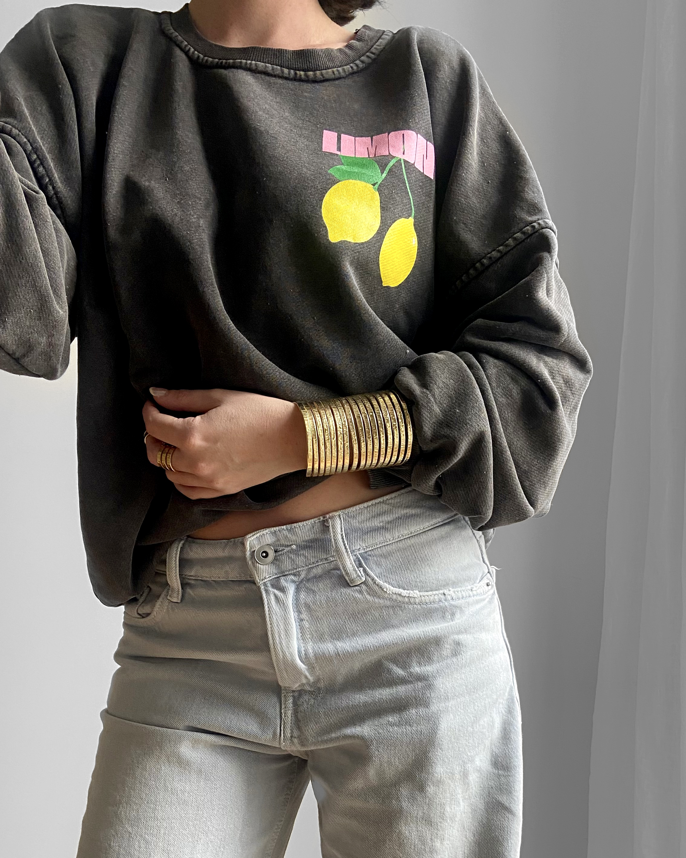 SWEAT SHIRT CITRON