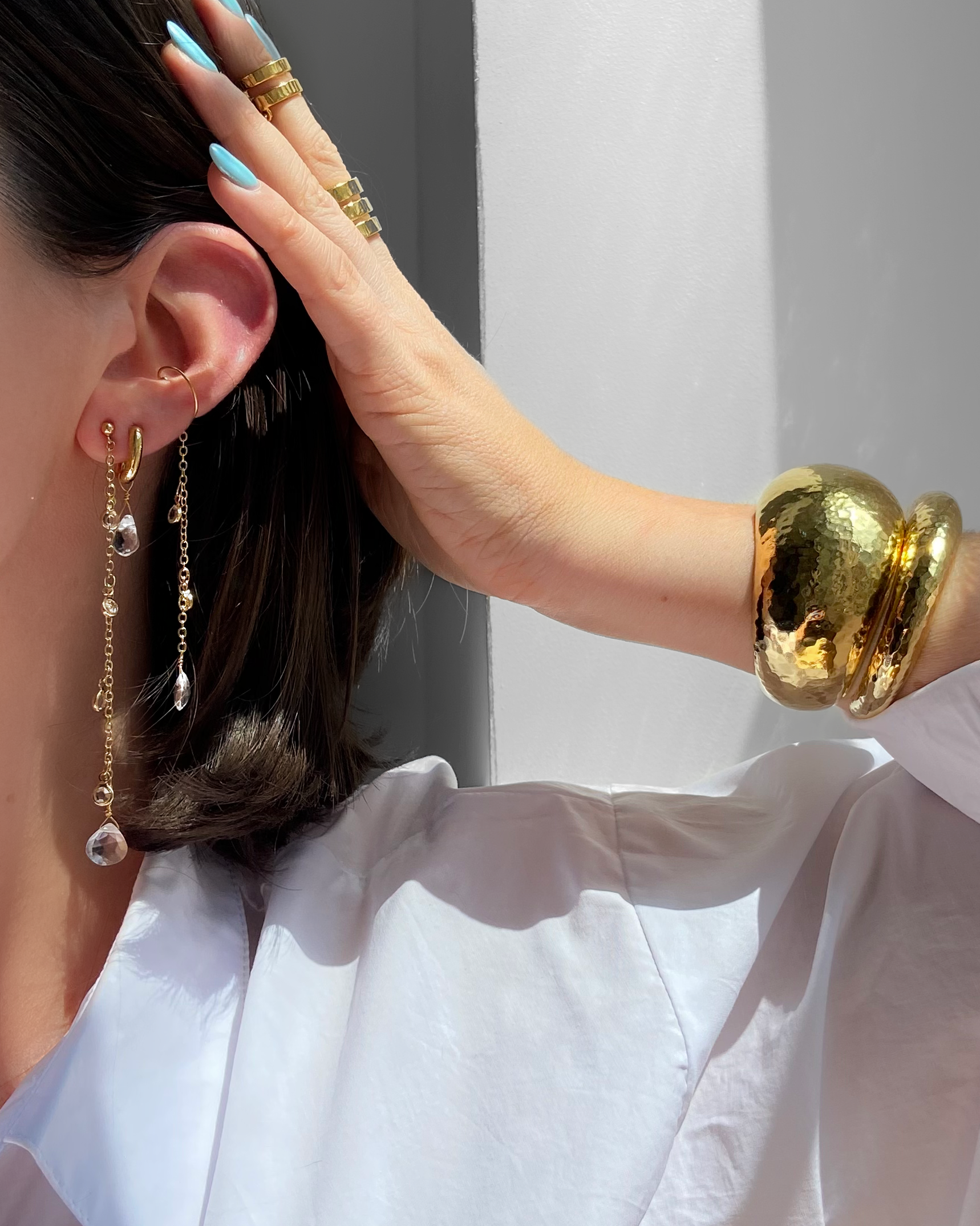 CRISTAL HOOPS