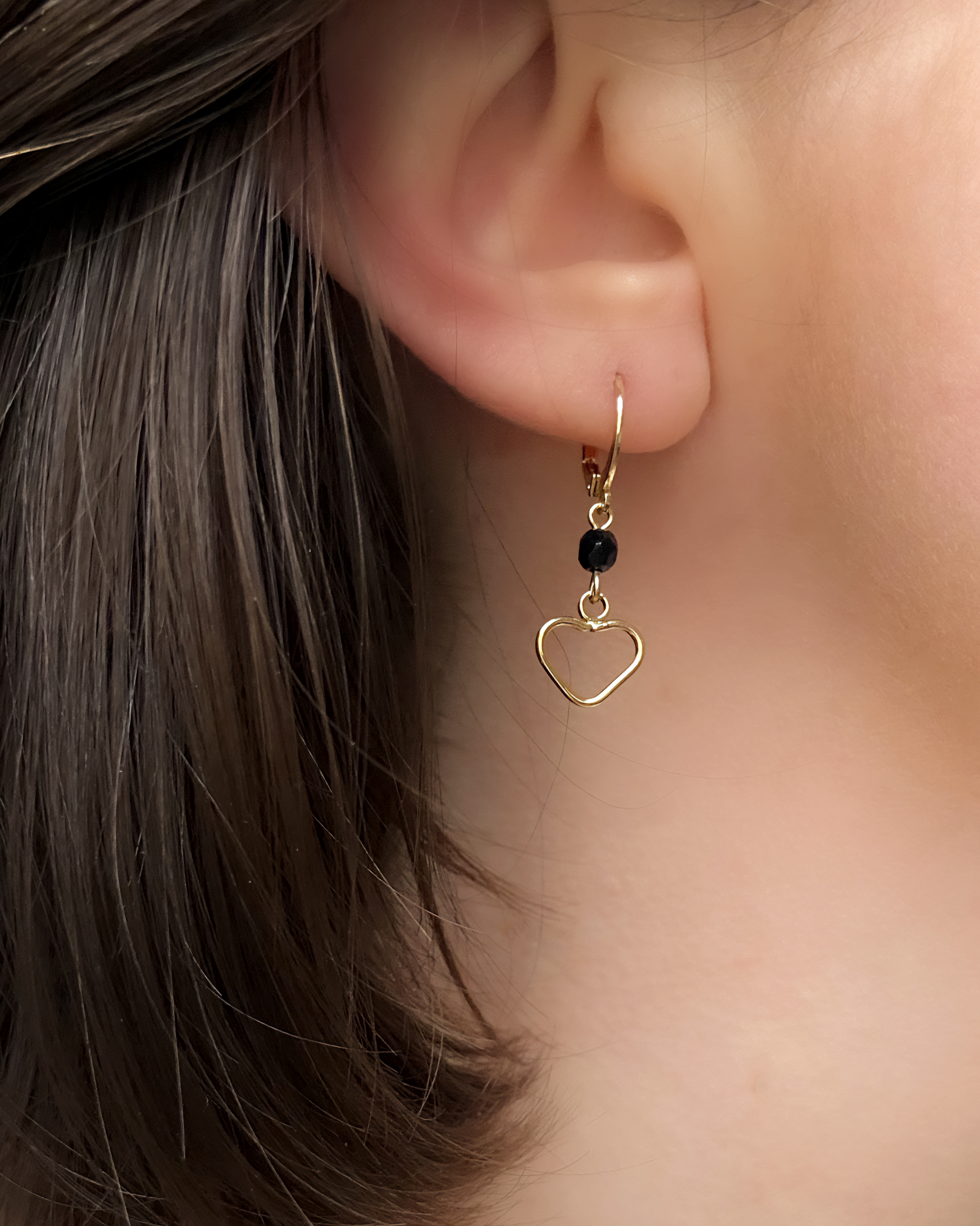 BOUCLES COEUR PERLE