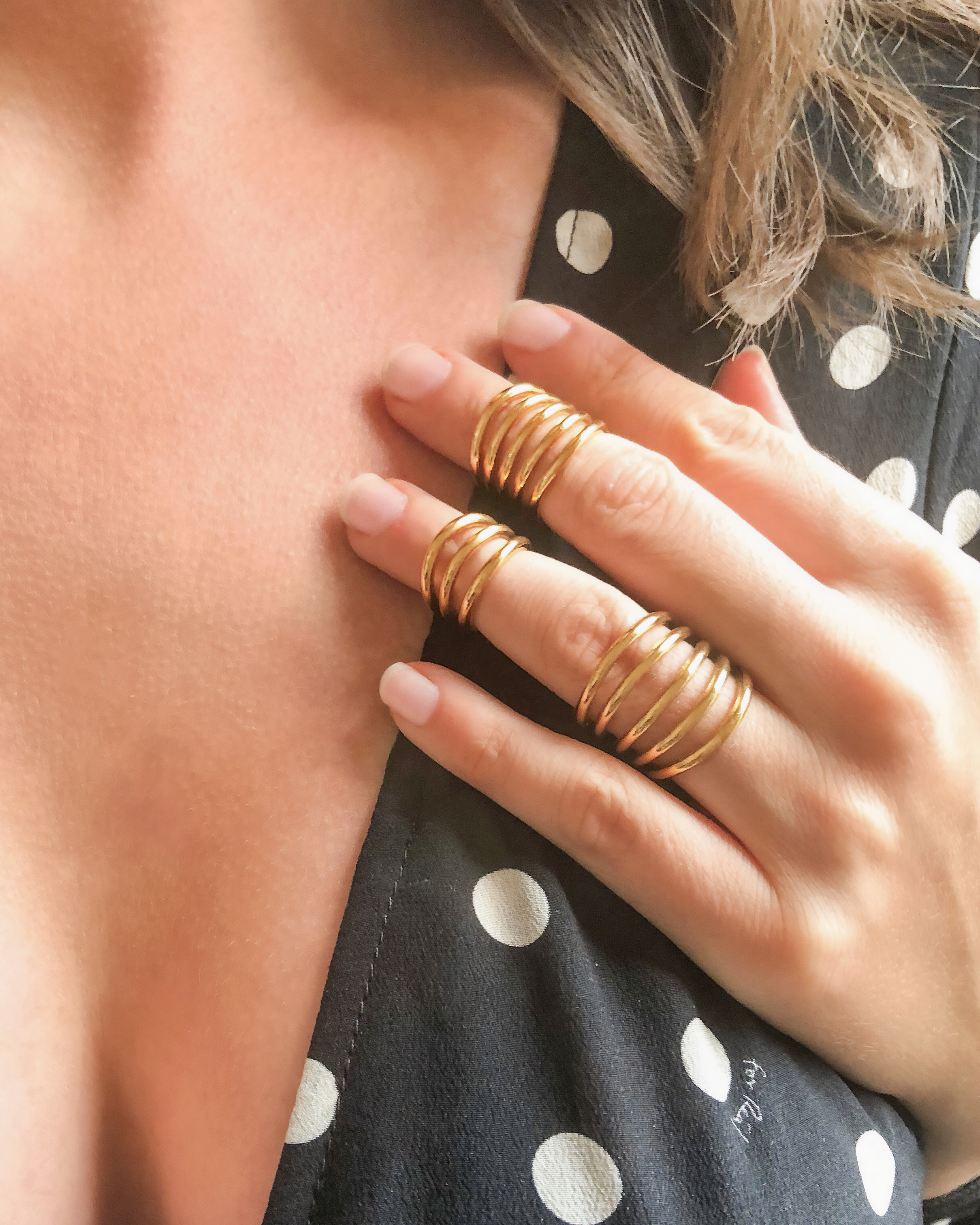 5 HOOPS MIDI RING