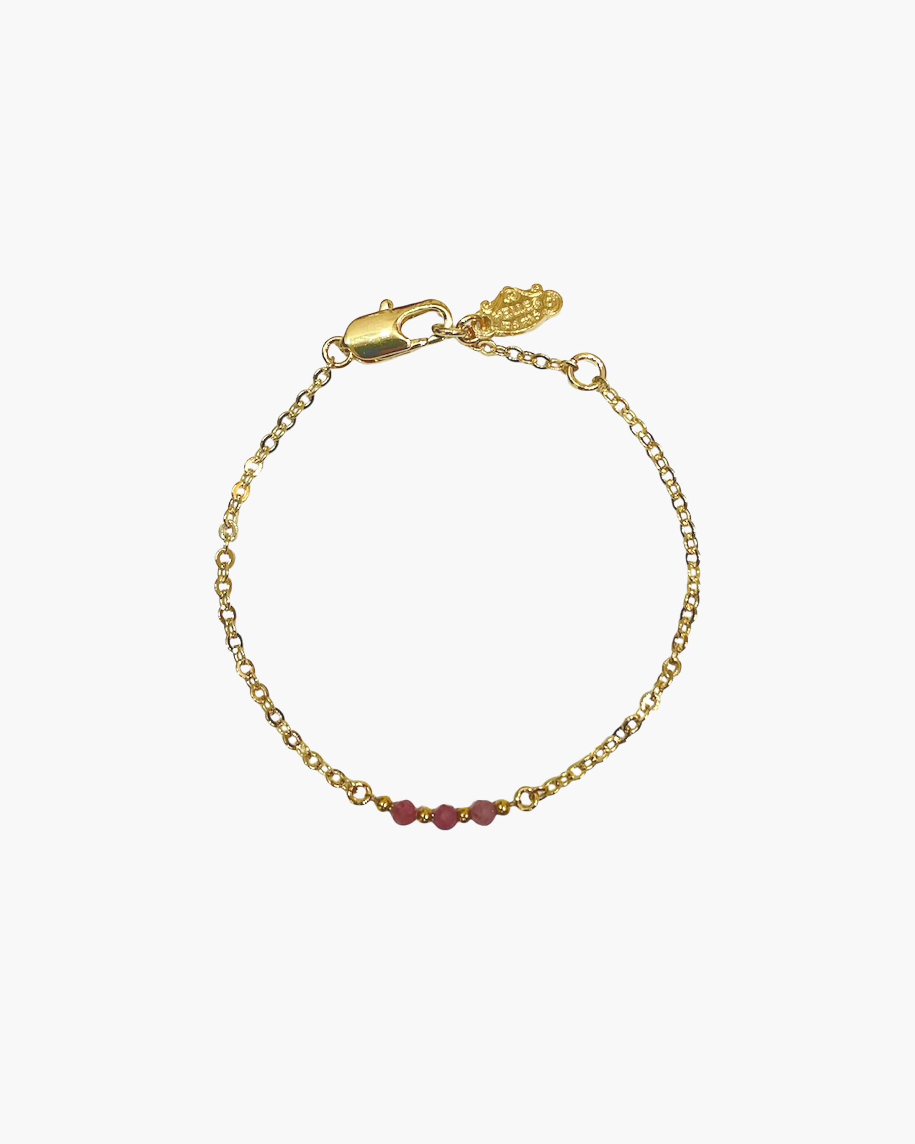 BRACELET PERLES ROSE