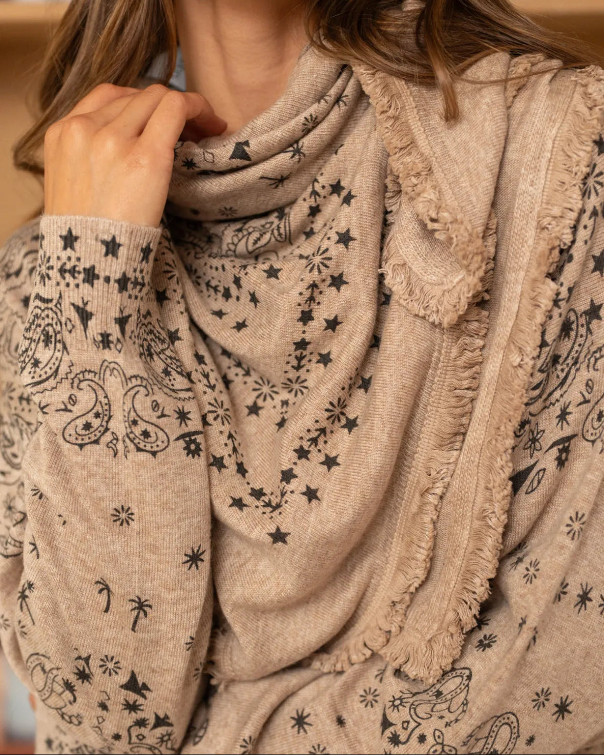 FOULARD BANDANA FRANGE