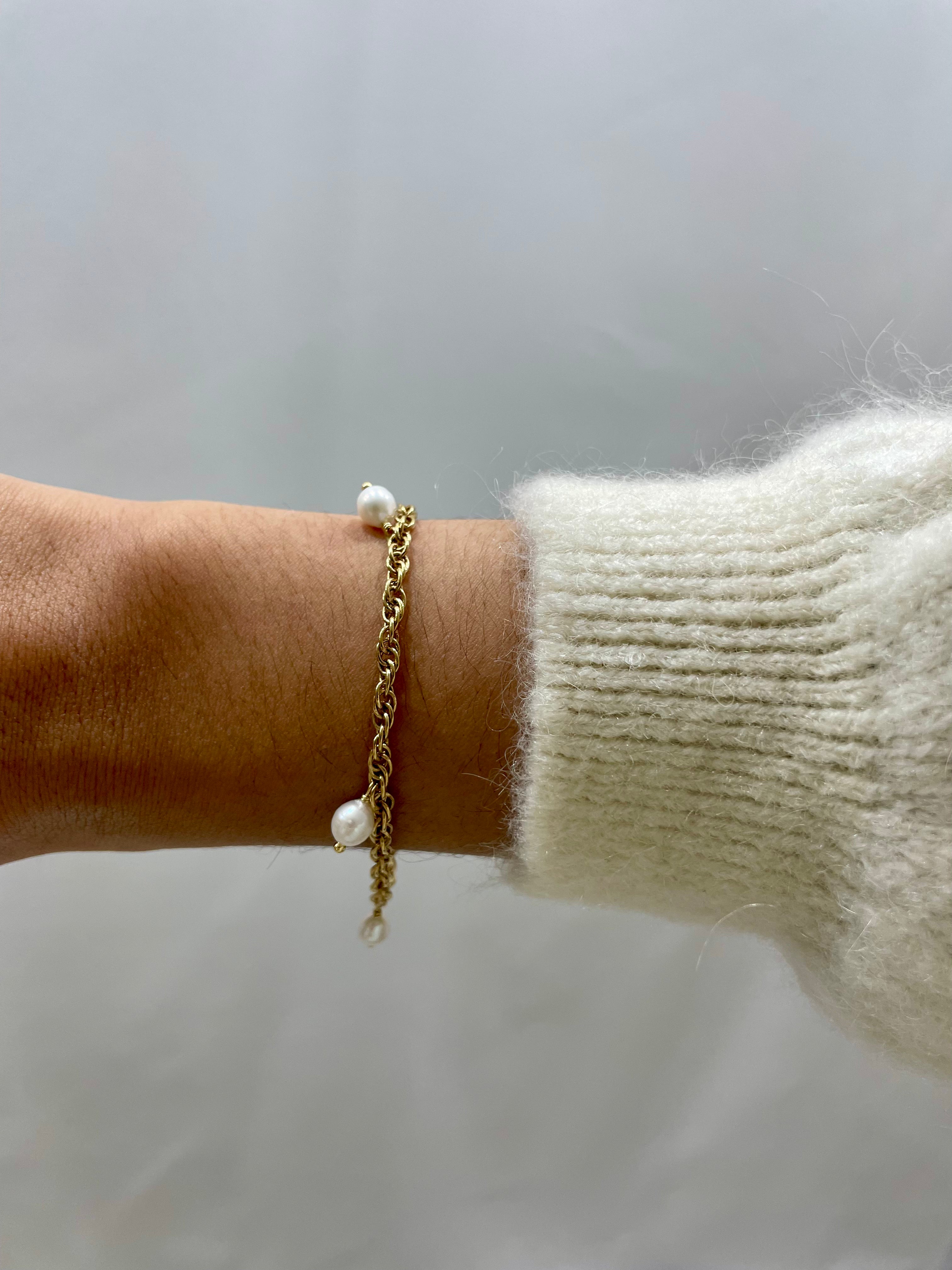 BRACELET MARQUISE PERLES