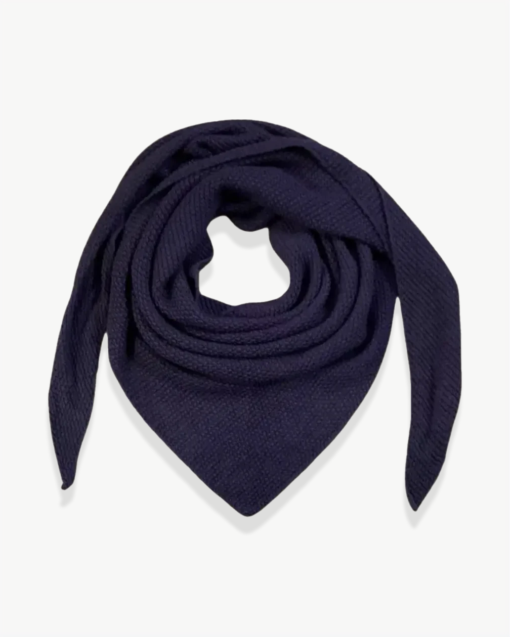 KNITTED TRIANGLE SCARF