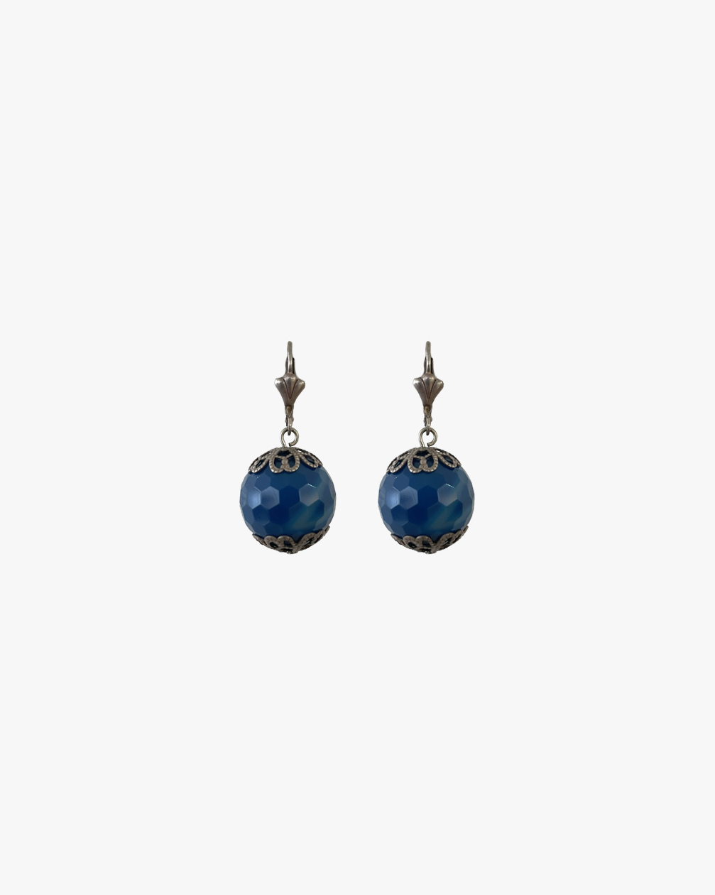 BOUCLES AGATE BLEU