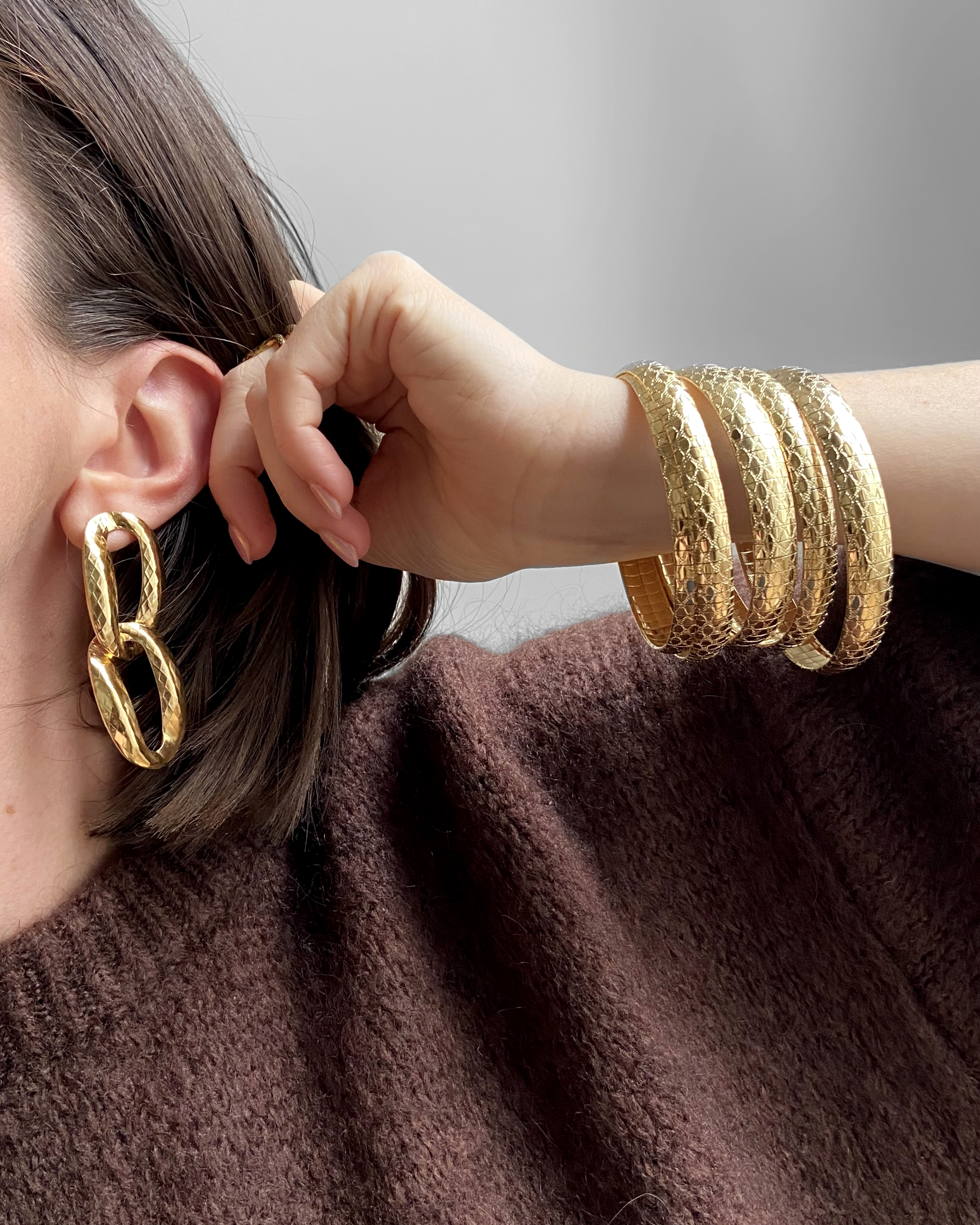 BOUCLES 2 OVALES PYTHON