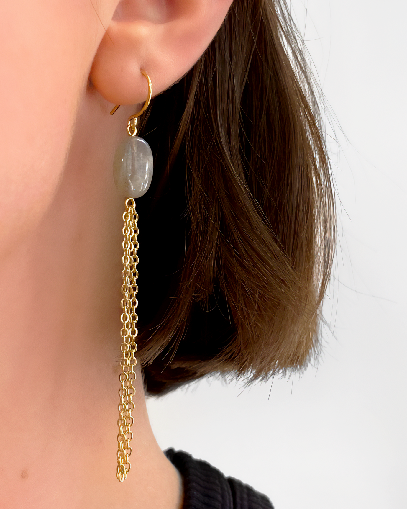 BOUCLES LABRADORITE
