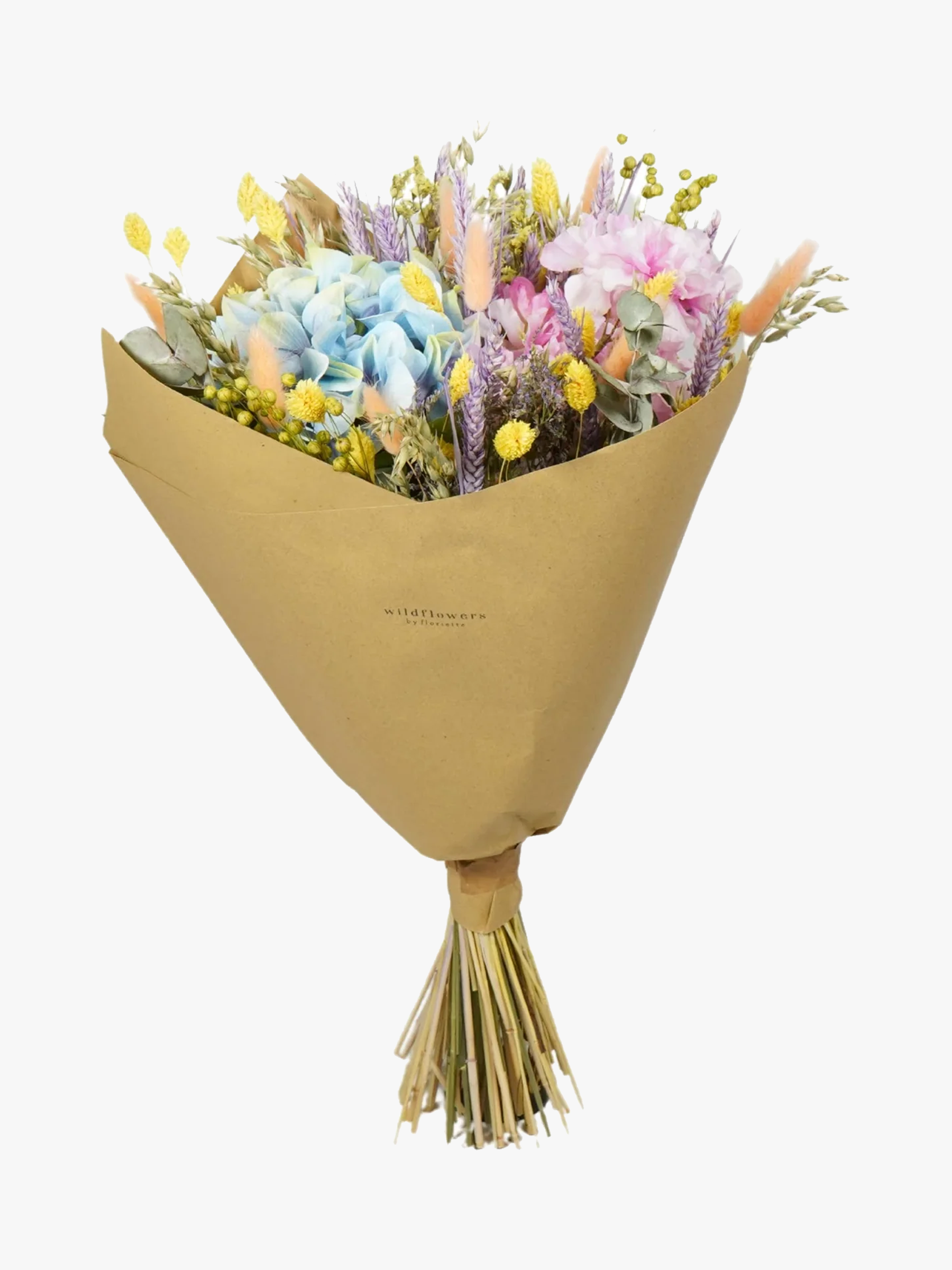 BOUQUET FLEUR SECHEES ET SOIE  BONBON