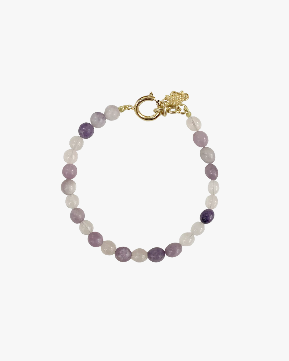 BRACELET AMETHYSTE / QUARTZ ROSE