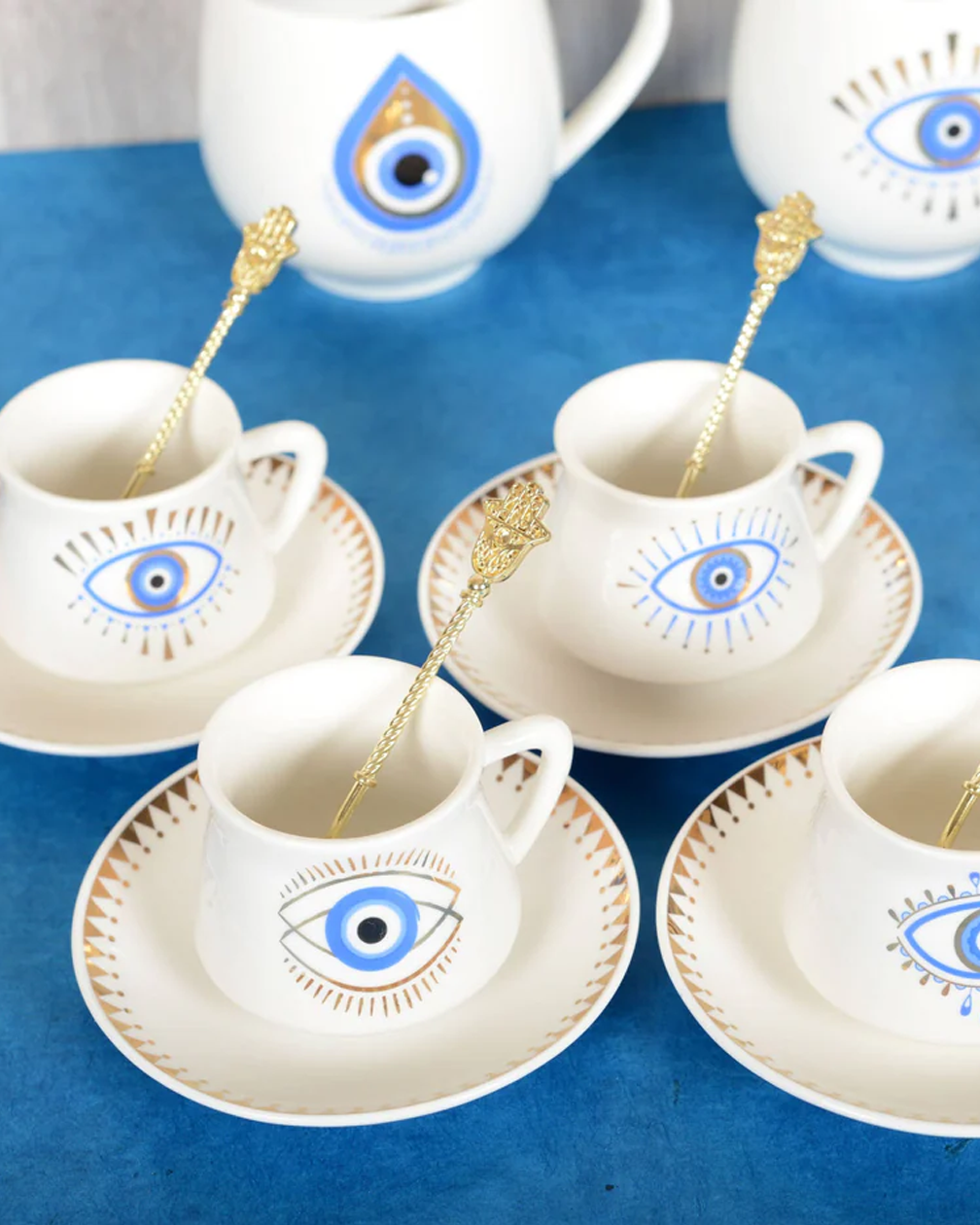 COFFRET TASSES ET SOUS TASSES OEIL
