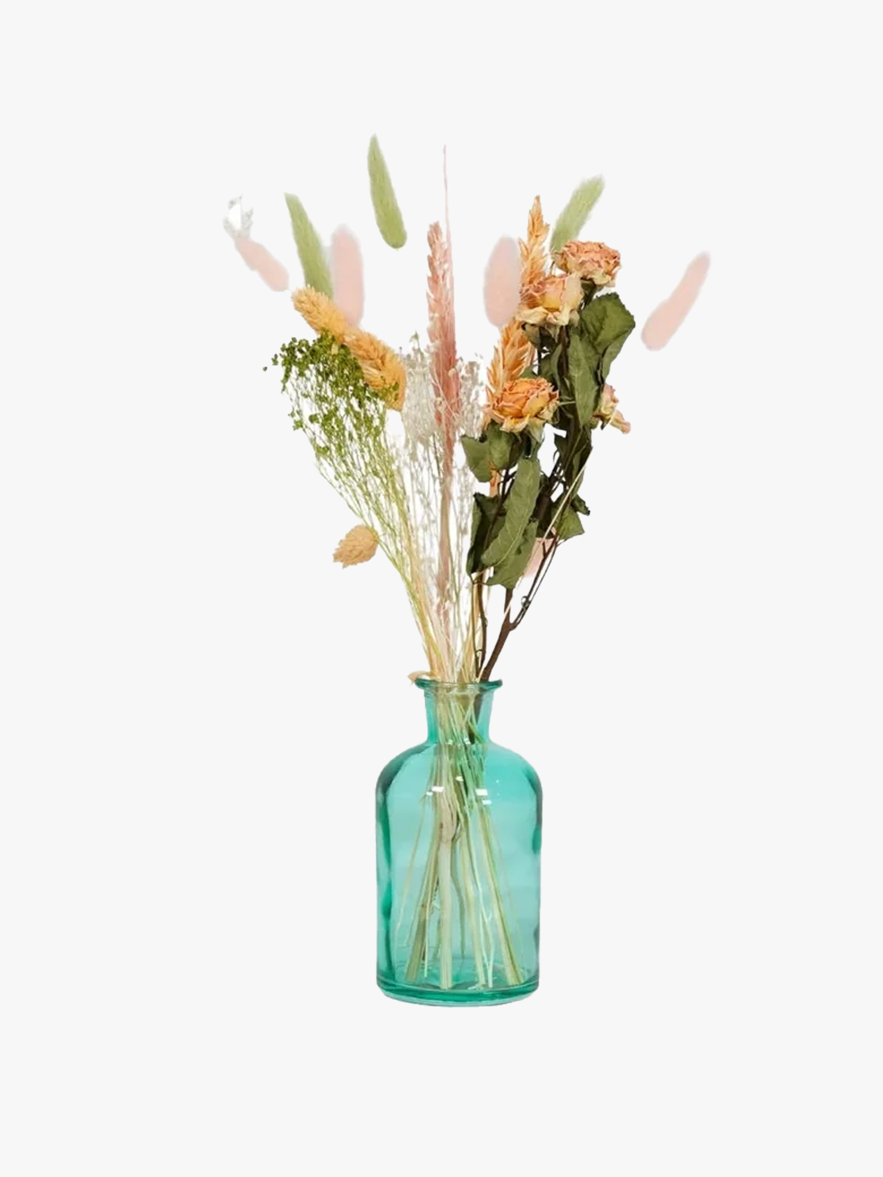 VASE AVEC BOUQUET DE FLEURS SECHEES