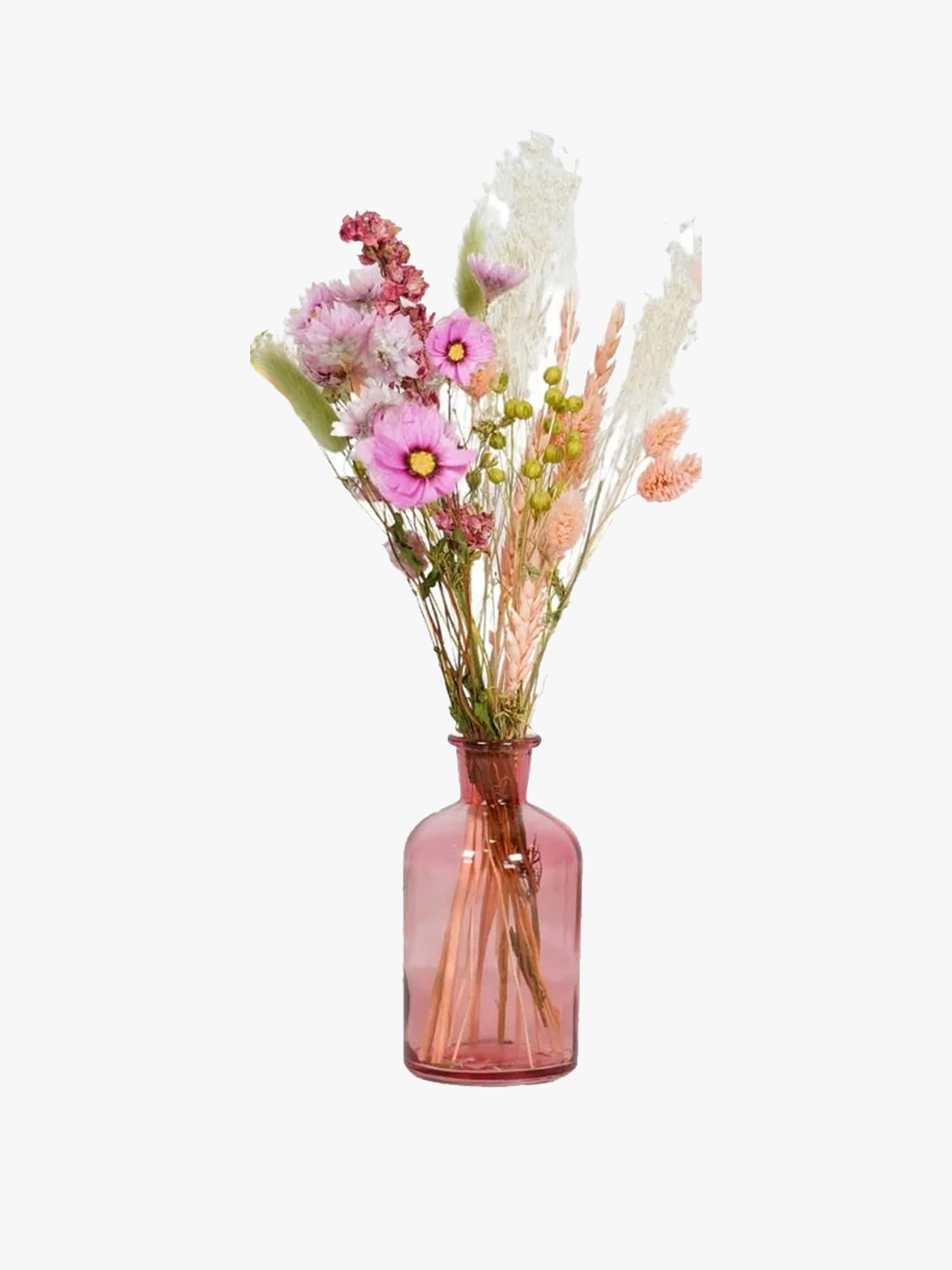 VASE AVEC BOUQUET DE FLEURS SECHEES