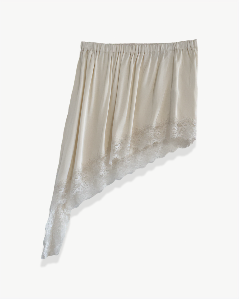 MINI JUPE SATIN DENTELLE