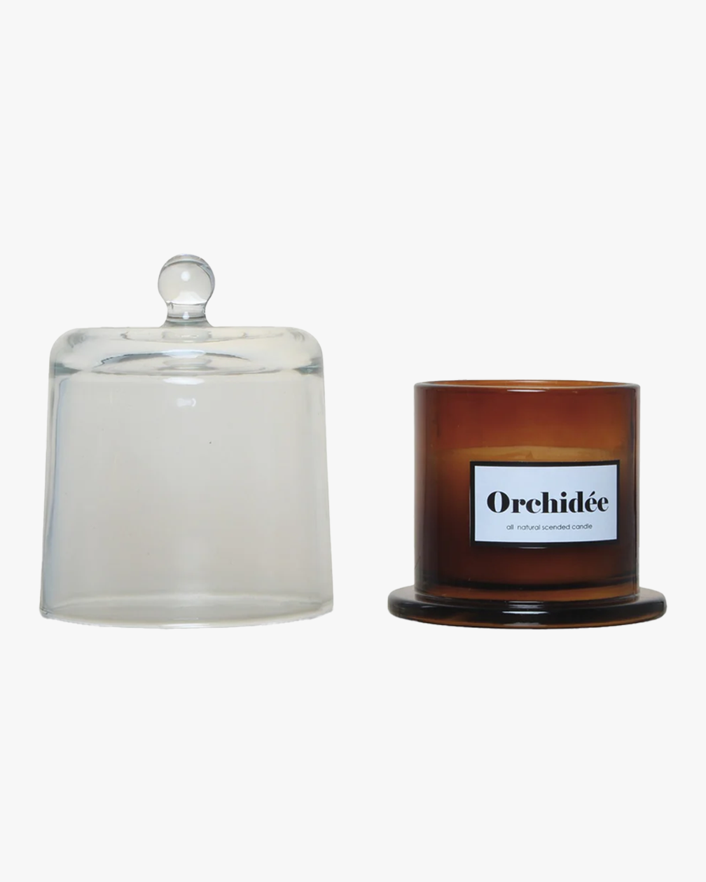BOUGIE CLOCHE AMBRE GM ORCHIDEE BLANCHE