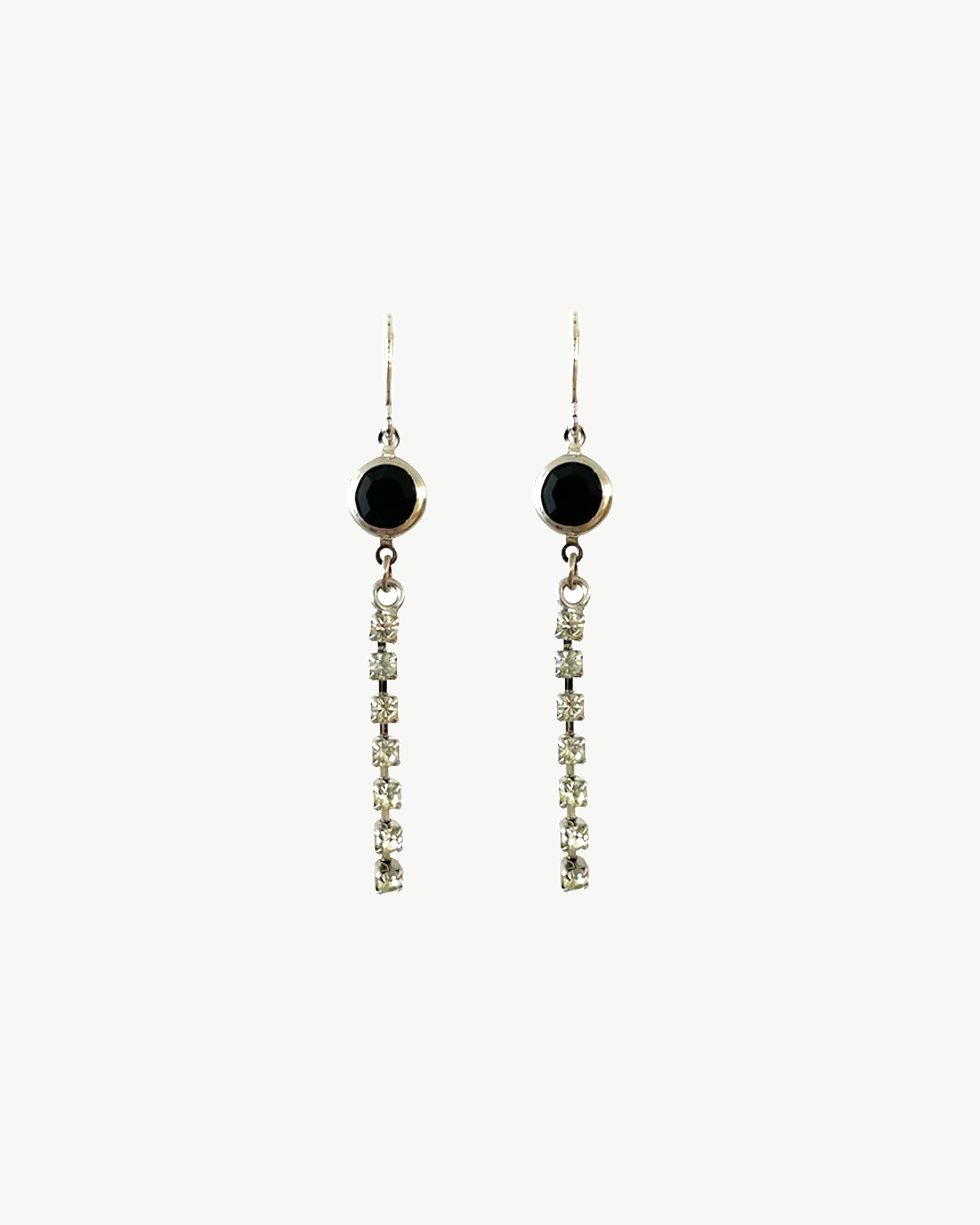 BOUCLES STRASS NOIR