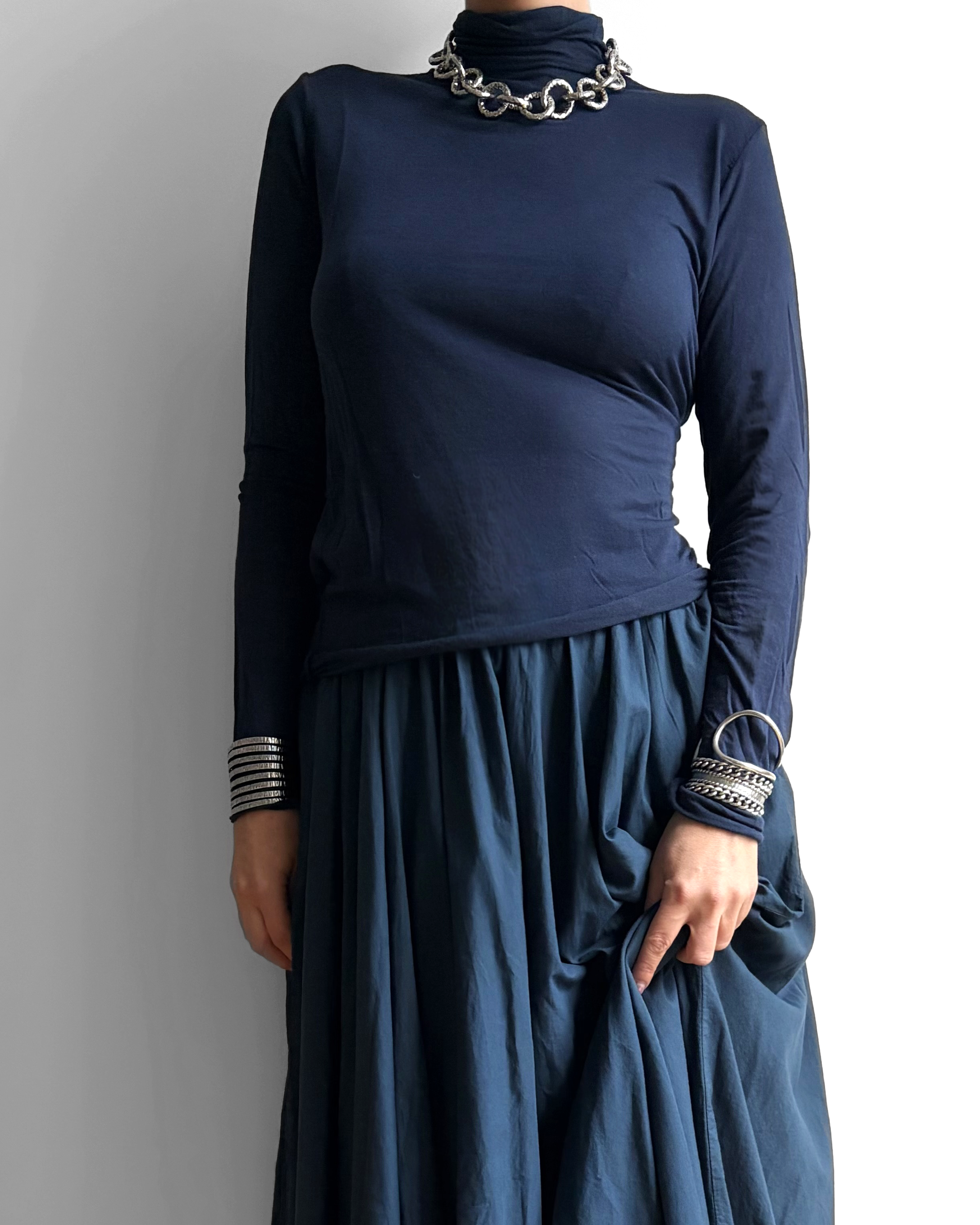 TOP COL ROULE SECONDE PEAU