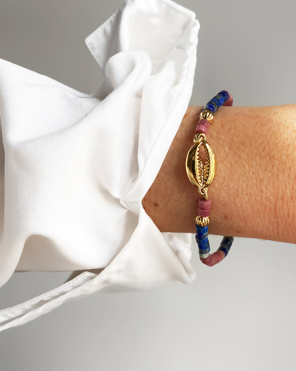BRACELET SODALITE ET RHODONITE